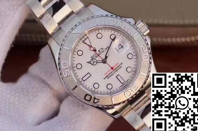 40mm Dial Yacht Master White Factory 116622 Rolex EW 1213